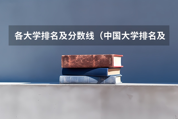 各大学排名及分数线（中国大学排名及录取分数线）