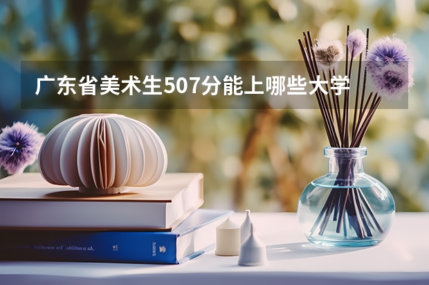 广东省美术生507分能上哪些大学