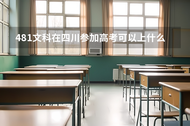 481文科在四川参加高考可以上什么大学