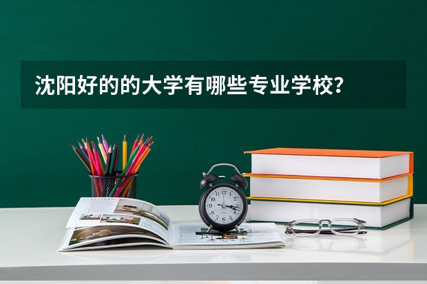 沈阳好的的大学有哪些专业学校？