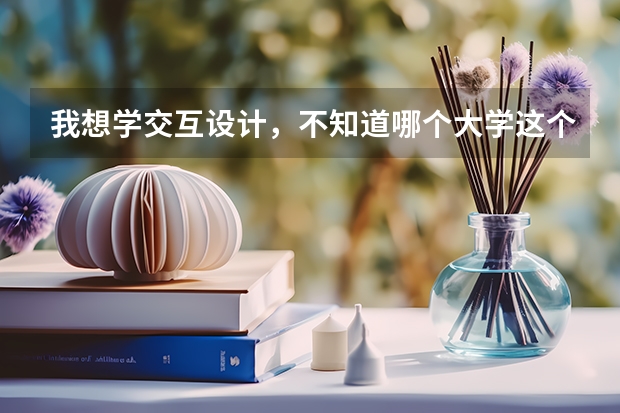 我想学交互设计，不知道哪个大学这个专业比较好？