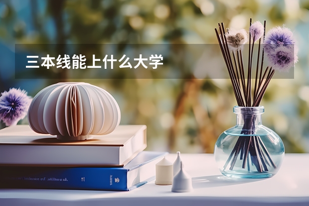 三本线能上什么大学