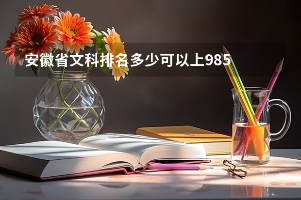 安徽省文科排名多少可以上985