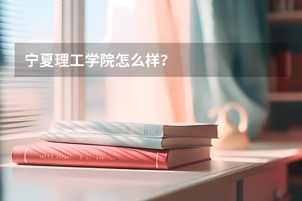 宁夏理工学院怎么样？