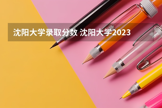 沈阳大学录取分数 沈阳大学2023投档线是多少