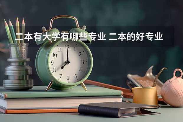 二本有大学有哪些专业 二本的好专业有哪些