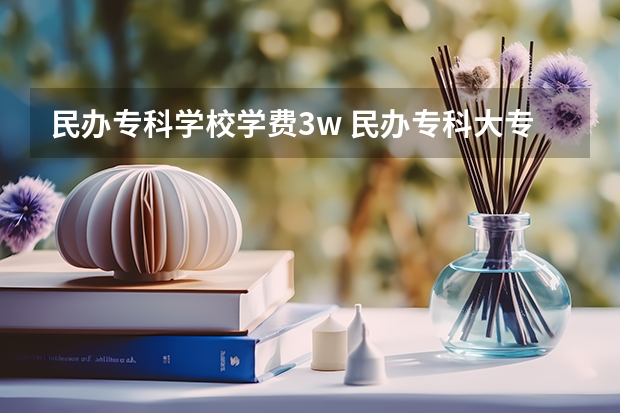 民办专科学校学费3w 民办专科大专学费一般多少？