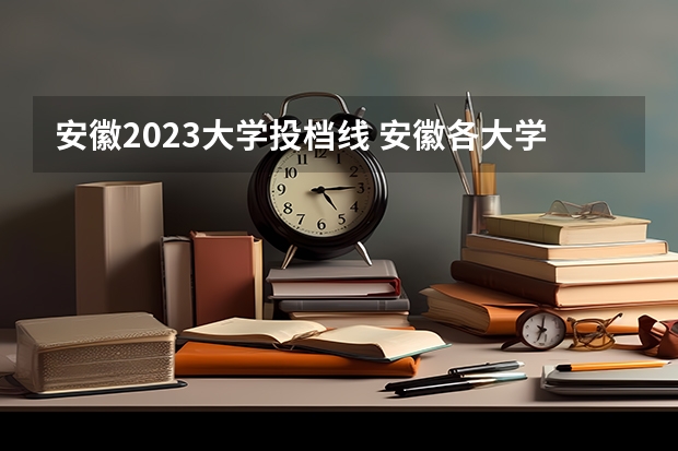 安徽2023大学投档线 安徽各大学投档线2023