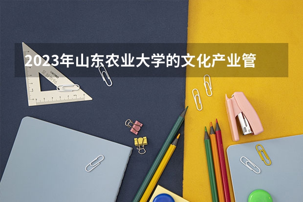 2023年山东农业大学的文化产业管理专业录取分数是多少 山东农业大学文化产业管理专业往年分数线